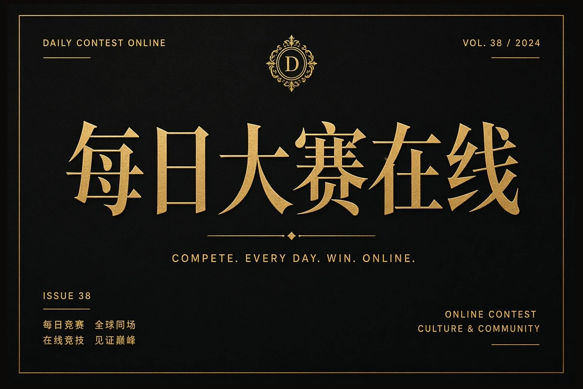 每日大赛在线品牌主视觉